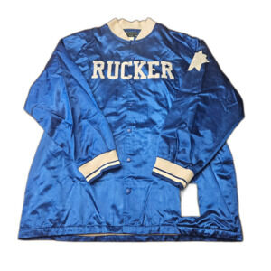 Vintage Stall & Dean Rucker 4X Satin Snap Jacket Blue #7 Chest 58"